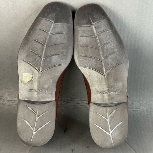Bruno Magli Raging slip-on loafers brown nappa leather shoes men’s size 9